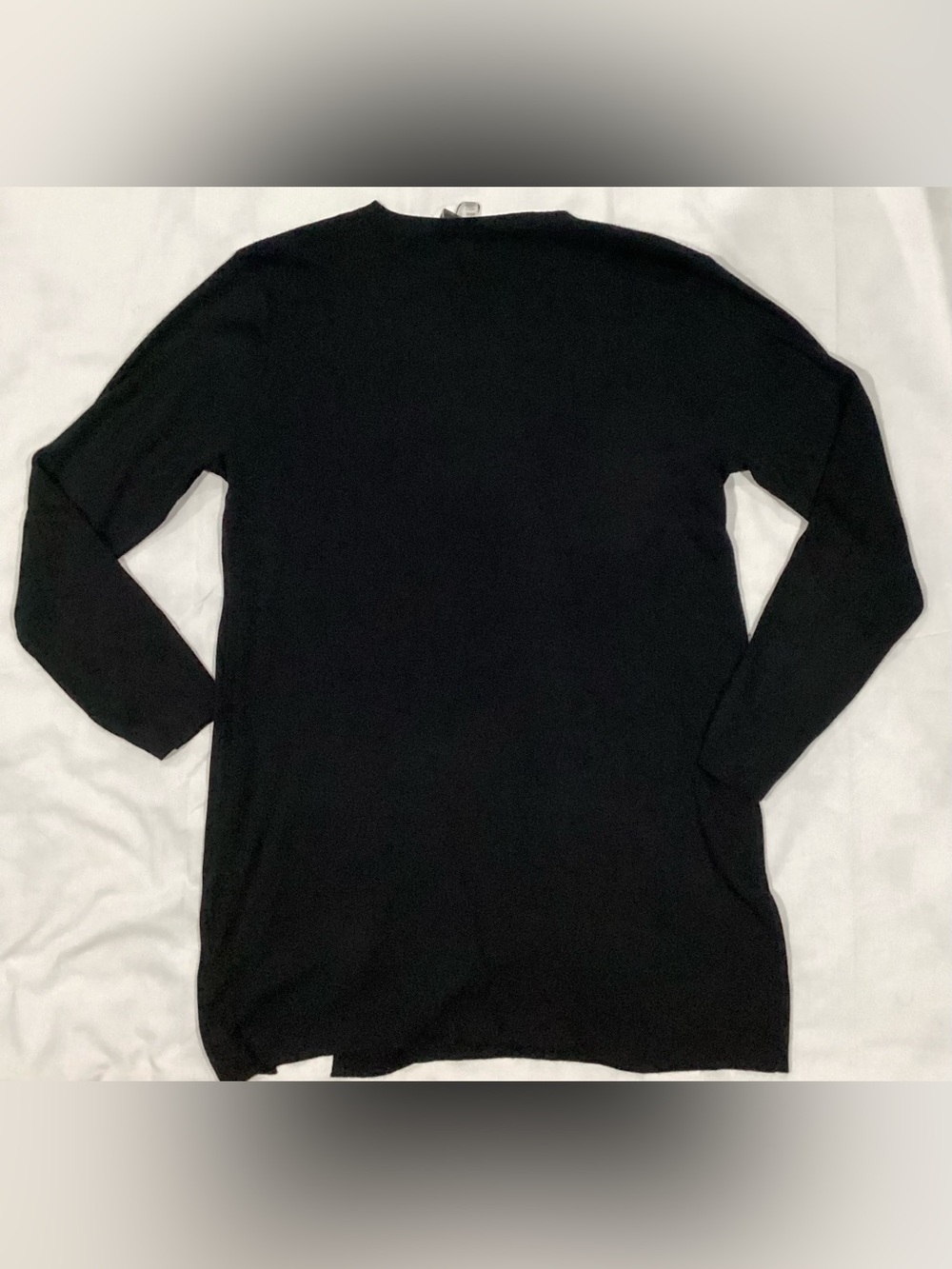 Cable & Gauge Black Lace-Up Shoulder Grommet Detail Long Sleeve Sweater Dress - Picture 6 of 6